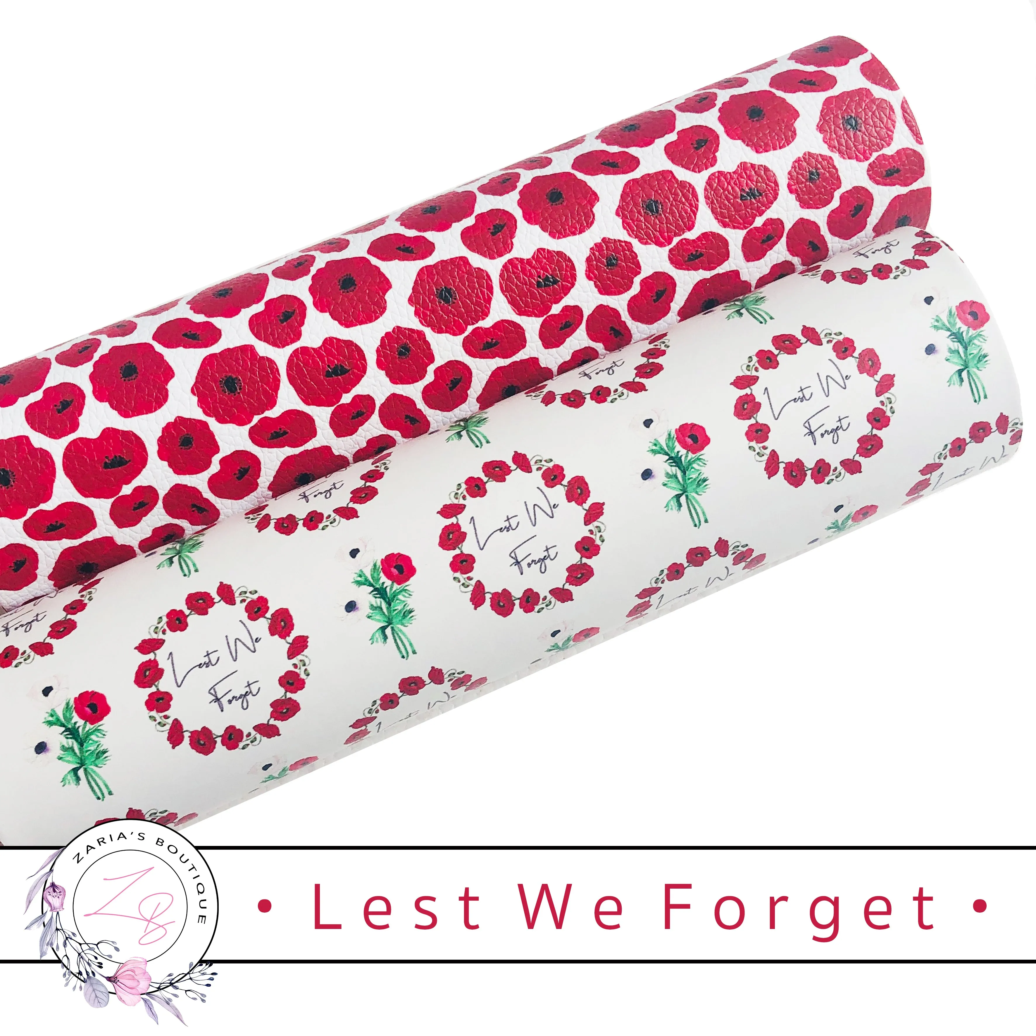 ⋅ Lest We Forget ⋅ Vegan Faux Leather