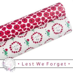 ⋅ Lest We Forget ⋅ Vegan Faux Leather