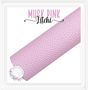 ⋅ Musk Pink ⋅ Litchi ⋅ Vegan Faux Leather