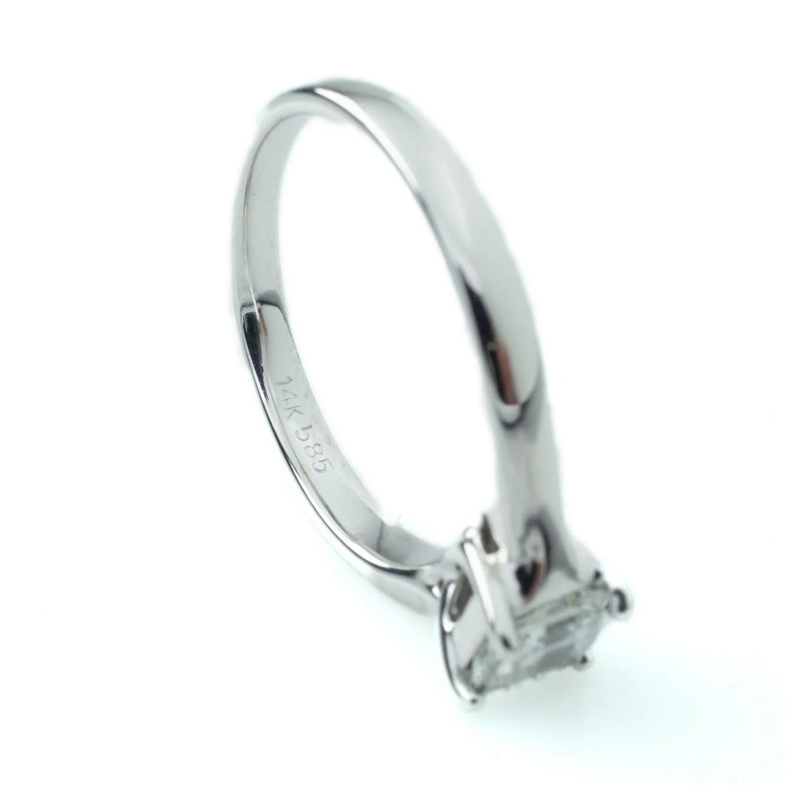 0.75 ct Princess-Cut Diamond Solitaire 14k White Gold Ring Size 7 w/ IGI Cert