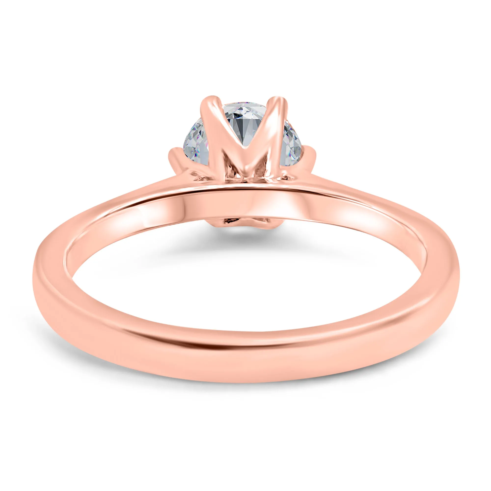 1 Carat Round Solitaire Engagement Ring | 6 Prong | IGI Certified F/VS2 | 14k White, Rose, or Yellow Gold