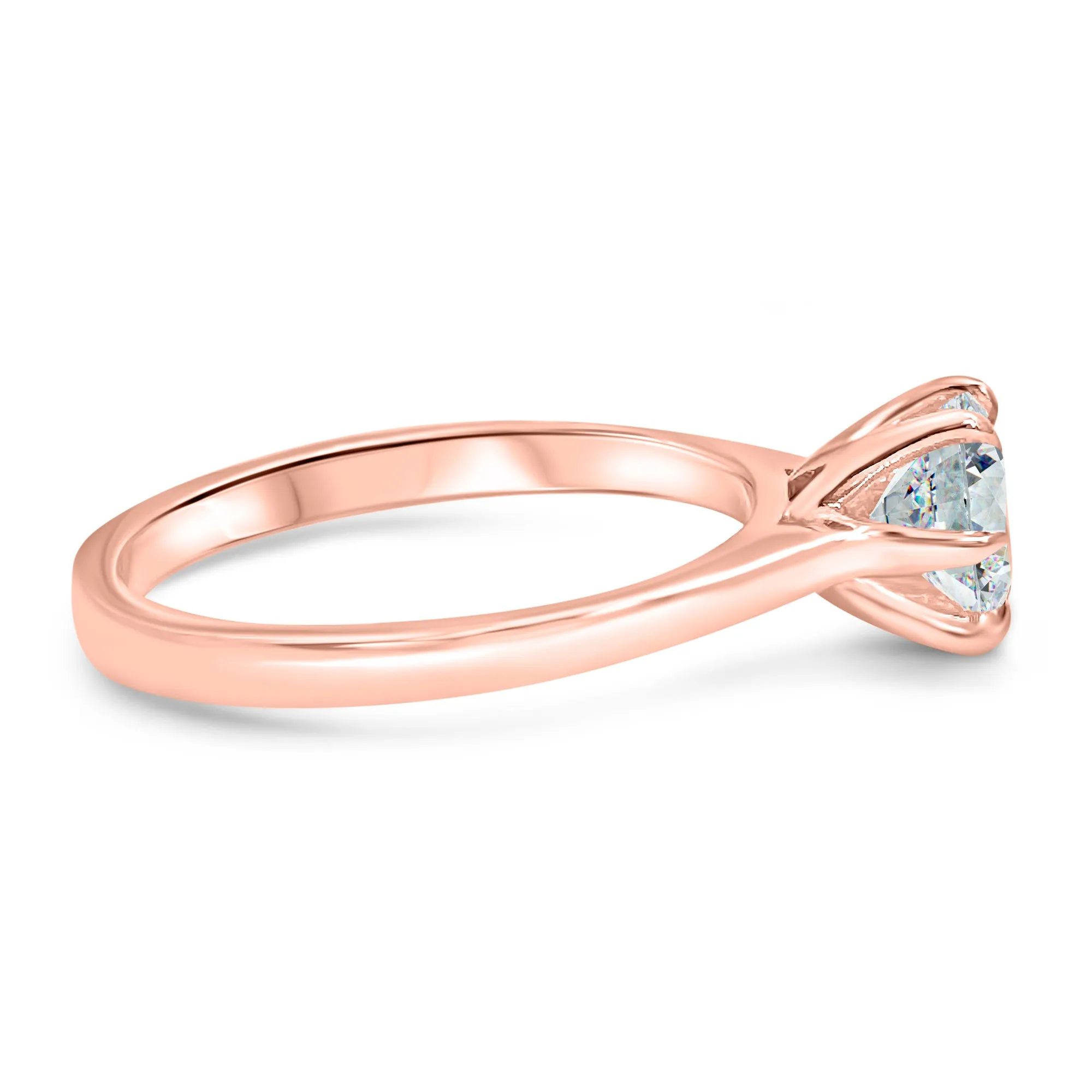 1 Carat Round Solitaire Engagement Ring | 6 Prong | IGI Certified F/VS2 | 14k White, Rose, or Yellow Gold