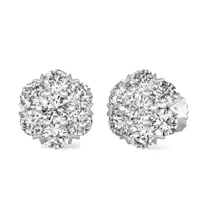 1.00 Ct. T.W. Cluster Stud Earrings - Custom Builder - SKU 204002