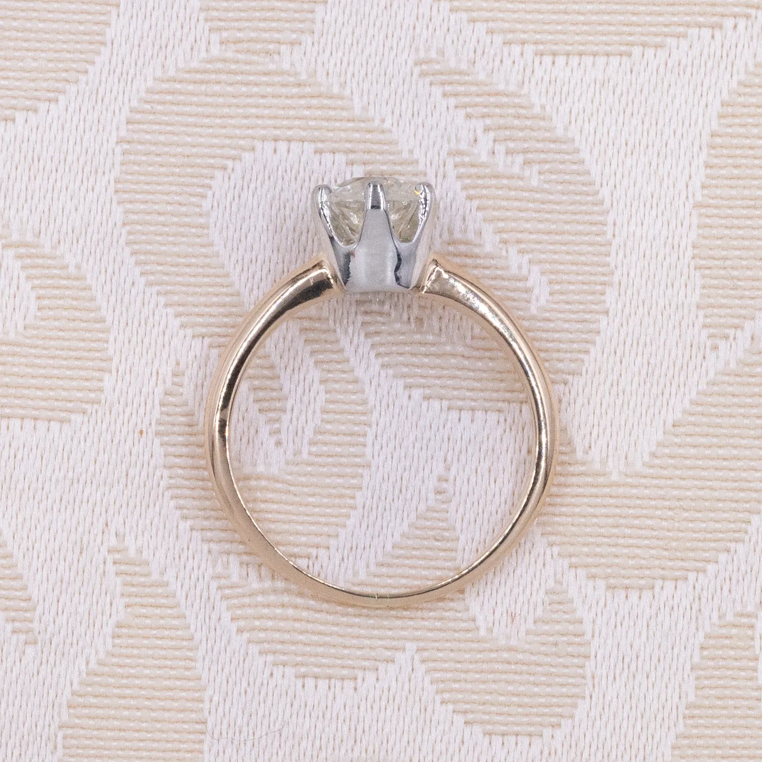 1.07 Cushion Old Mine Diamond Solitaire