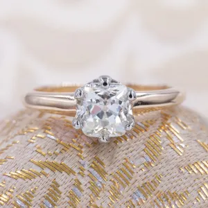 1.07 Cushion Old Mine Diamond Solitaire