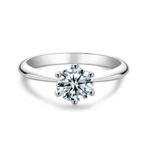 1.0ct Lab Grown Diamond Solitaire Engagement Ring 0001 KRKC