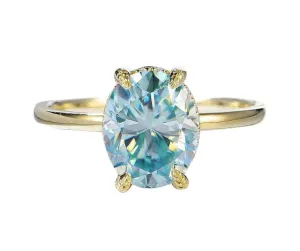 10k Yellow Gold Solitaire Diamond Engagement Ring