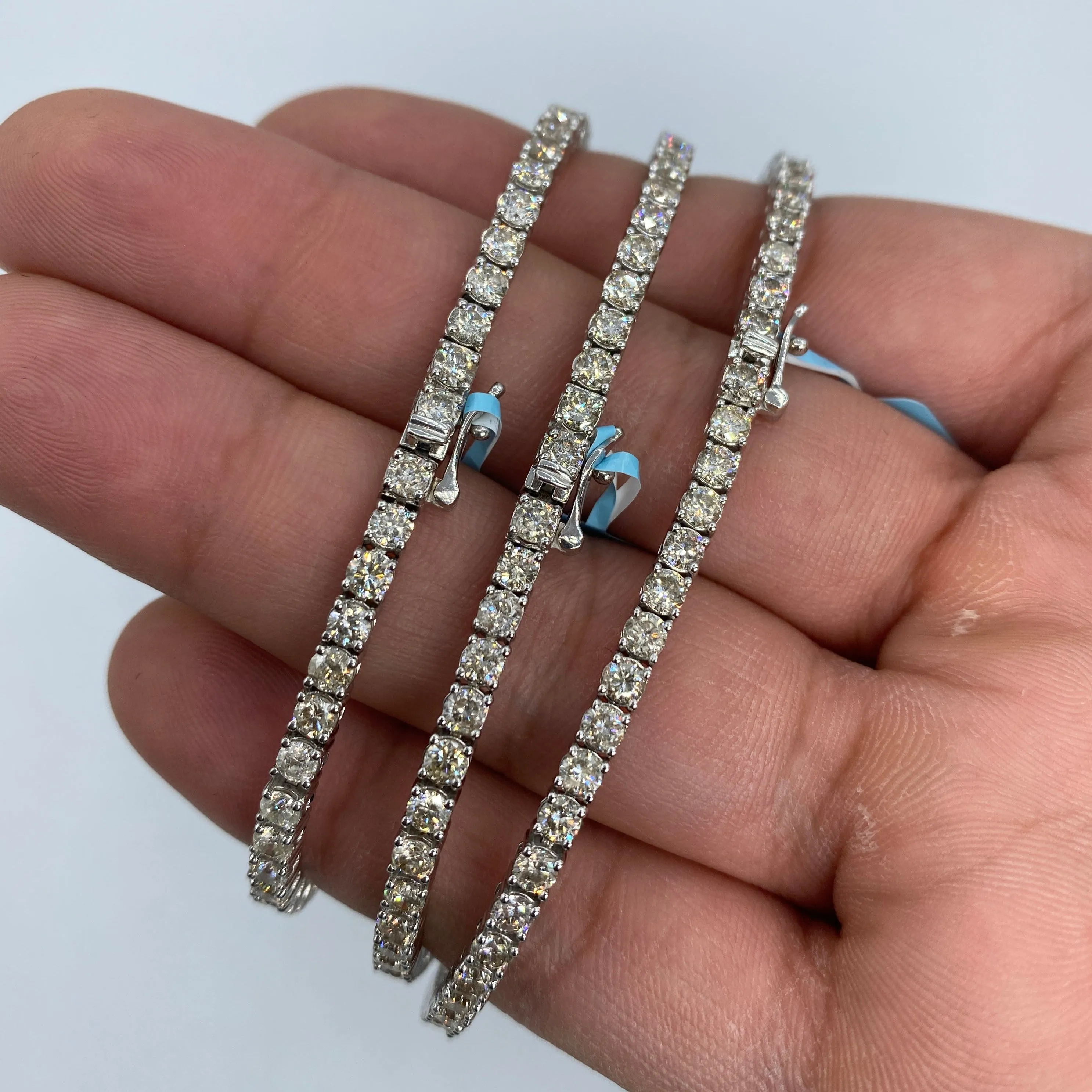 14K 3.1MM Tennis Bracelet 7-8"