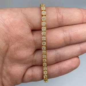 14K 4MM Tennis Bracelet 6.5-8.5"
