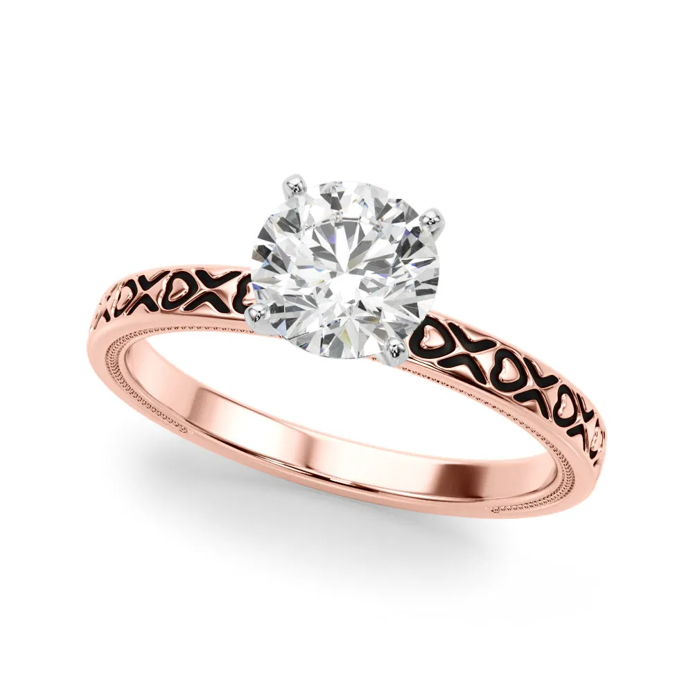 14K Solitaire Engagement Ring