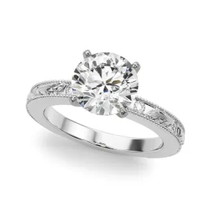 14K Vintage Style Engagement Ring / Solitaire