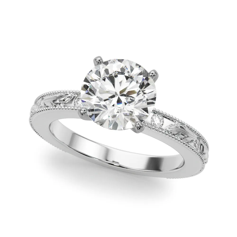 14K Vintage Style Engagement Ring / Solitaire