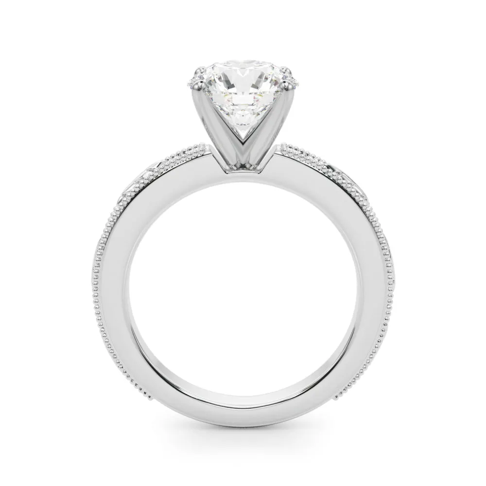 14K Vintage Style Engagement Ring / Solitaire