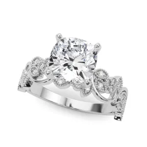 14K Vintage Style Engagement Ring