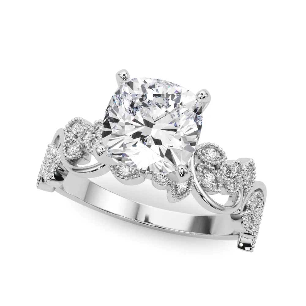 14K Vintage Style Engagement Ring