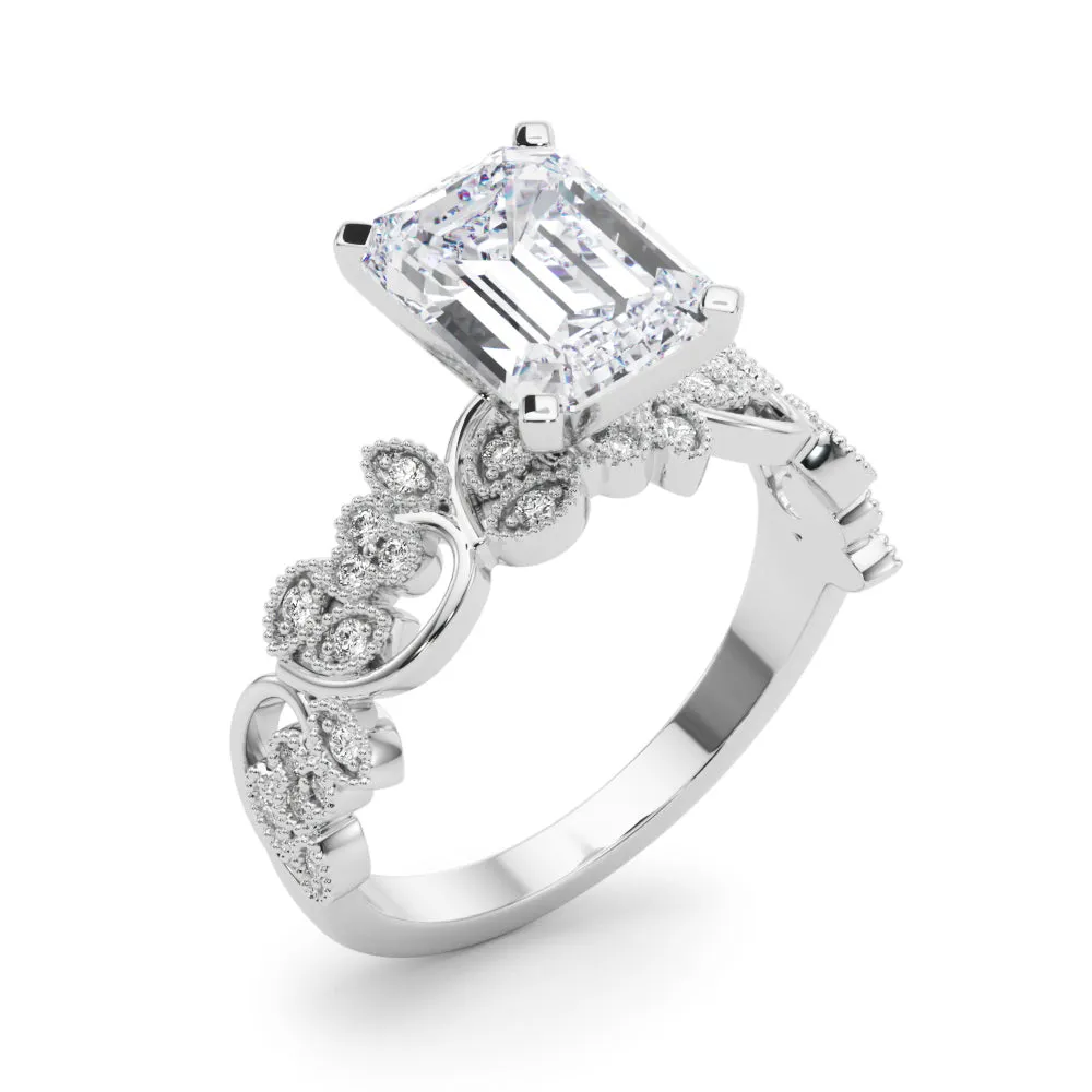 14K Vintage Style Engagement Ring