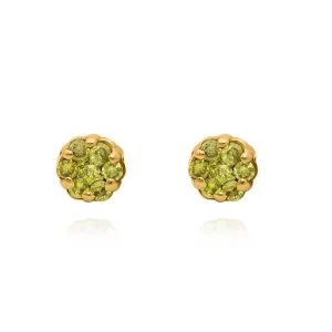 14k Yellow Gold Yellow Diamond Earrings 0.15 Ctw