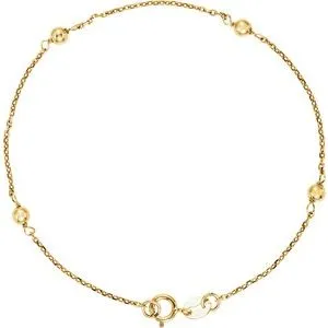 14K Yellow Youth Station 6" Bracelet