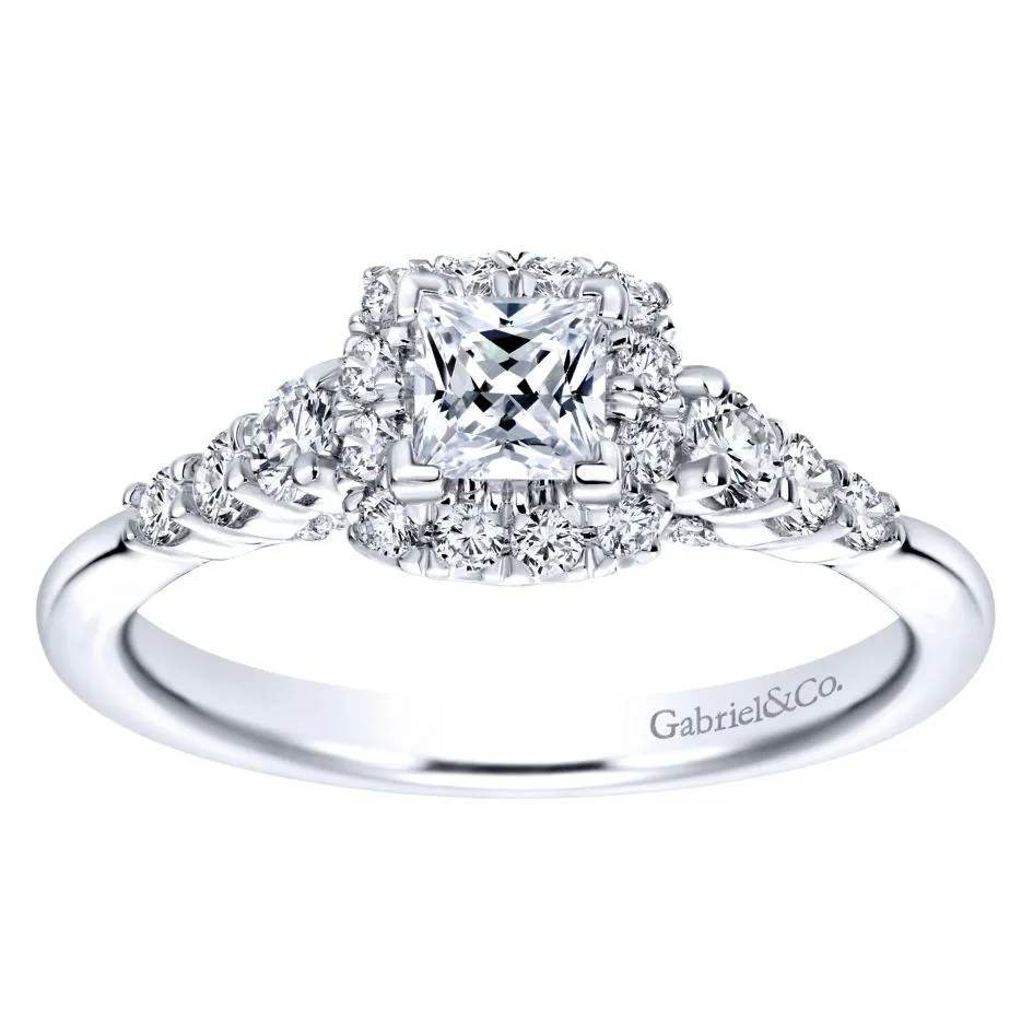 14KT White Gold Engagement Ring