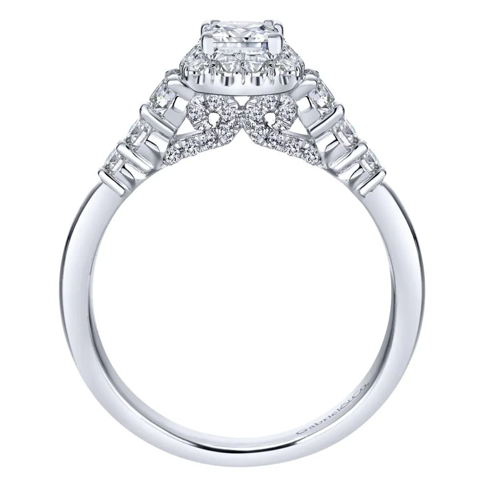 14KT White Gold Engagement Ring