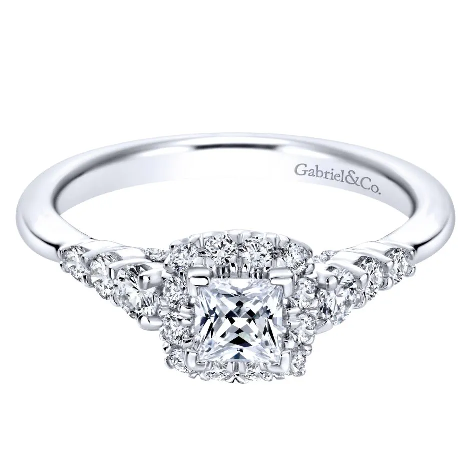 14KT White Gold Engagement Ring