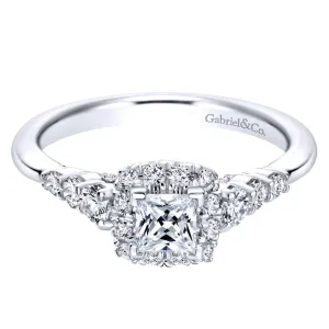 14KT White Gold Engagement Ring