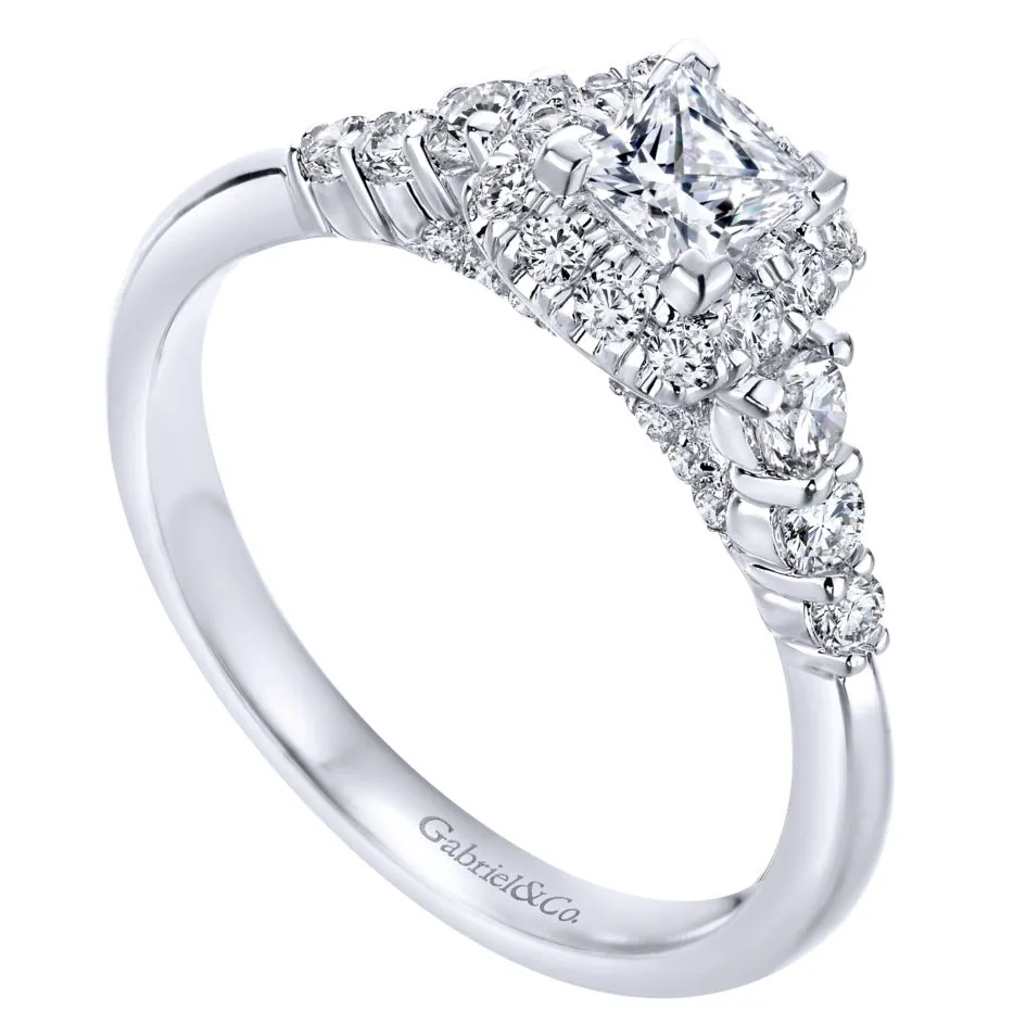 14KT White Gold Engagement Ring