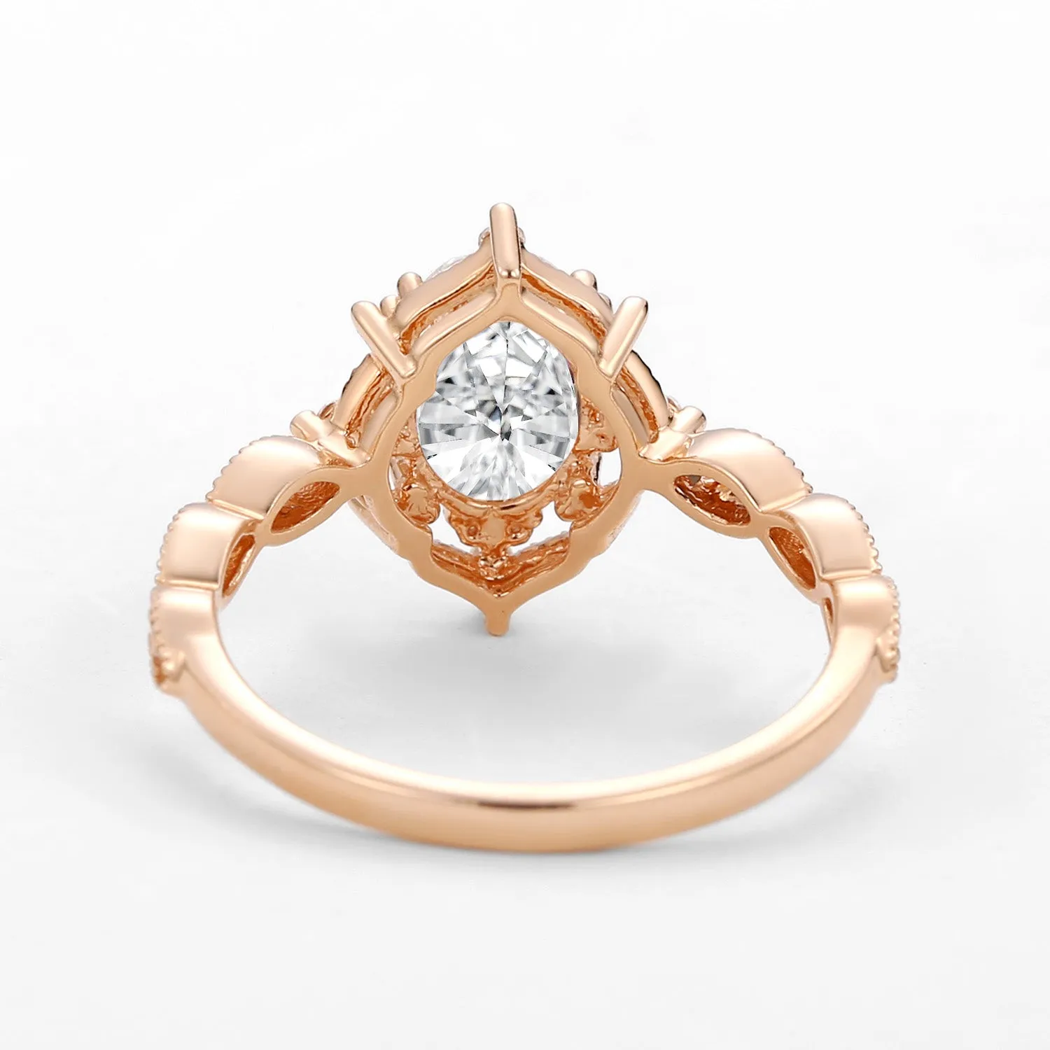 1.5ct Lab Opal Signature Vintage Engagement Ring - The ‘Charlotte’ Ring