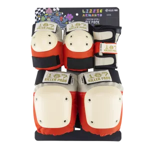 187 Six Pack Pad Set - Lizzie Armanto Blood Orange/Cream