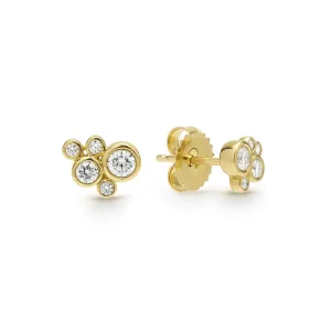 18K Fizz Four Diamond Cluster Studs