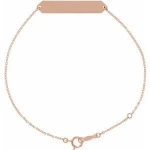 18K Rose Gold-Plated Sterling Silver Geometric 7-8" Bracelet