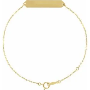 18K Yellow Gold-Plated Sterling Silver Geometric 7-8" Bracelet