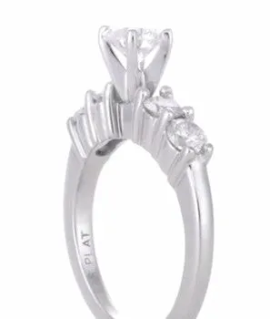 1960's Floating Diamonds Vintage Engagement Ring in Platinum