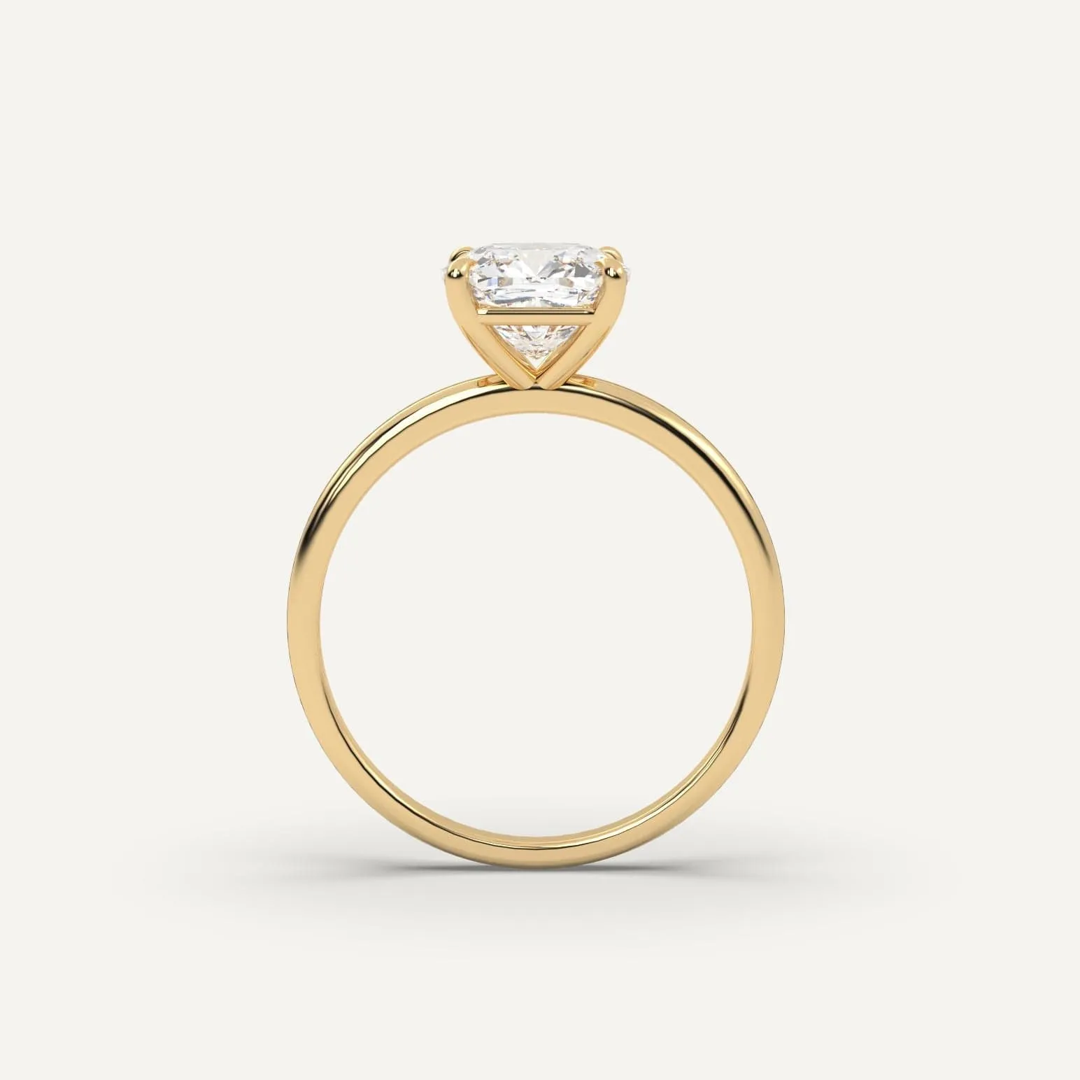 2 carat Cushion Cut Diamond Ring