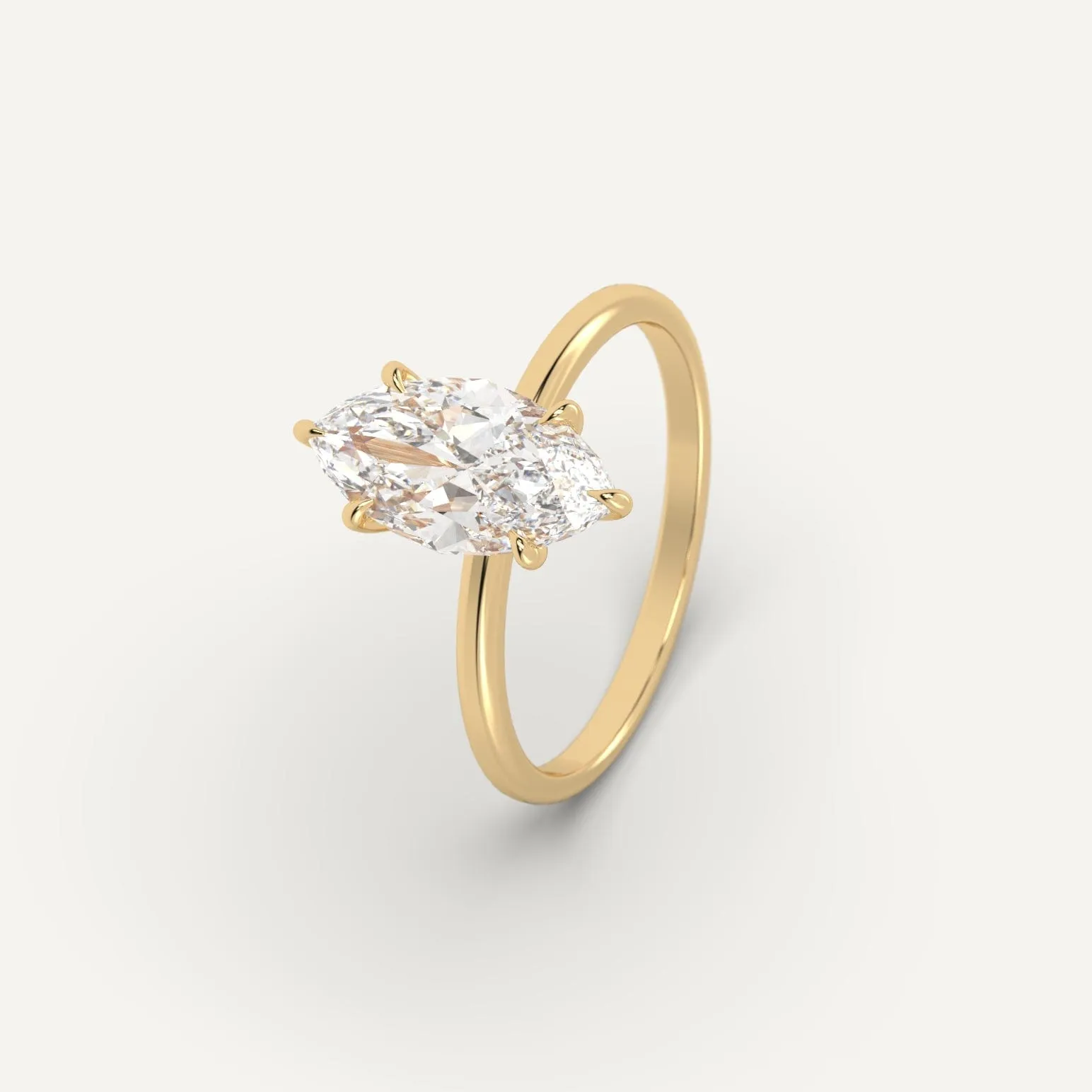2 carat Marquise Cut Diamond Ring