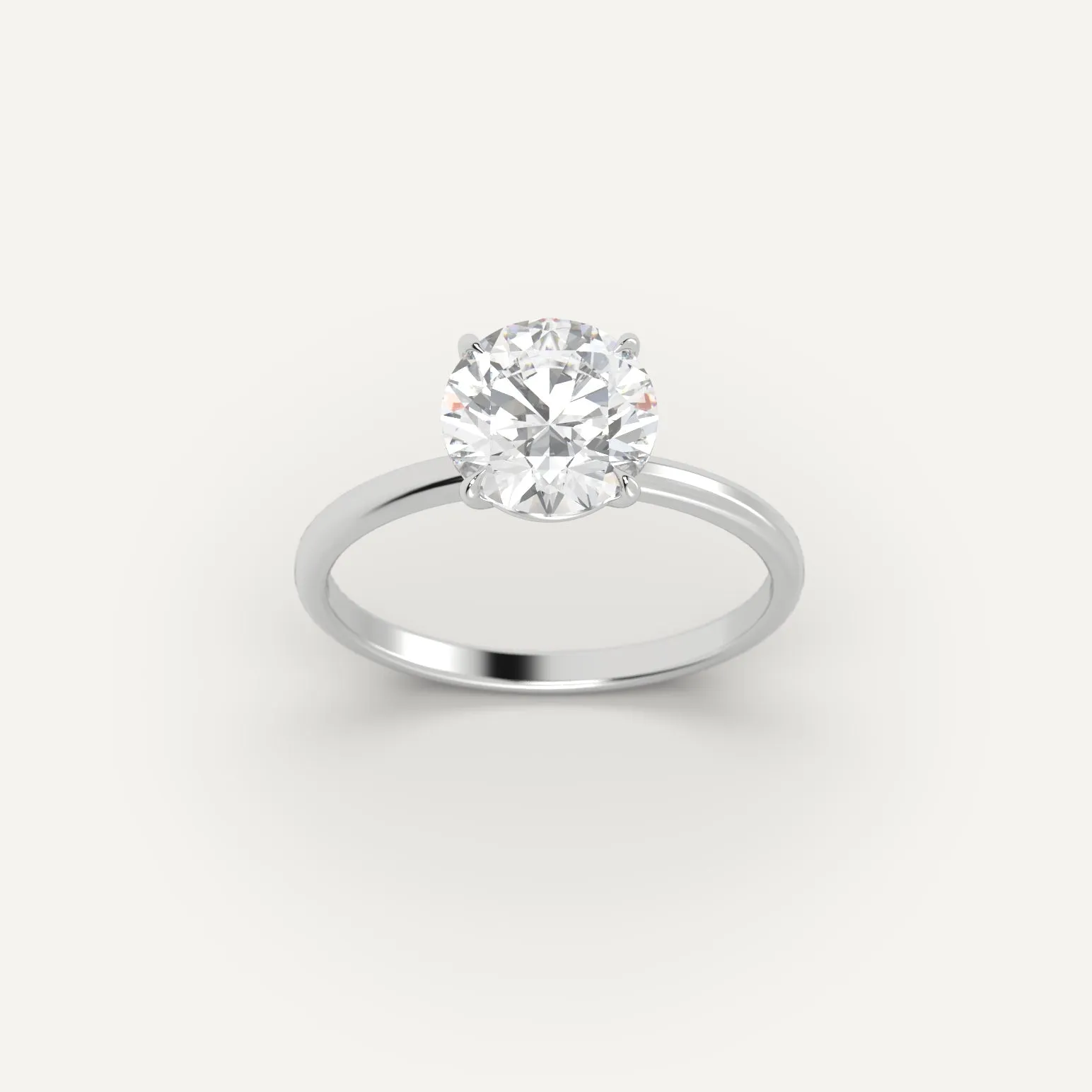 2 carat Round Cut Diamond Ring