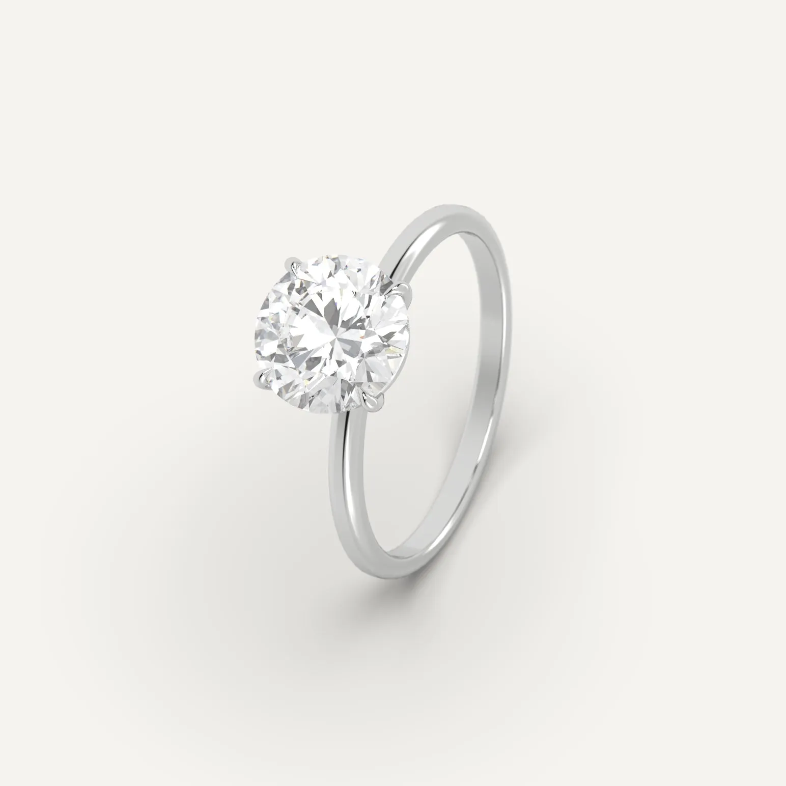 2 carat Round Cut Diamond Ring