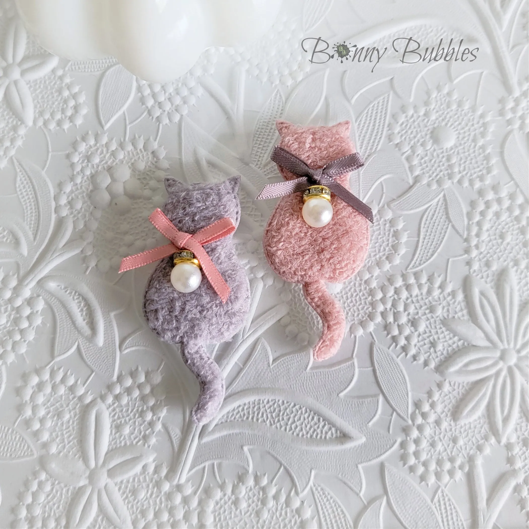 2 Cat Appliques, Pick Color