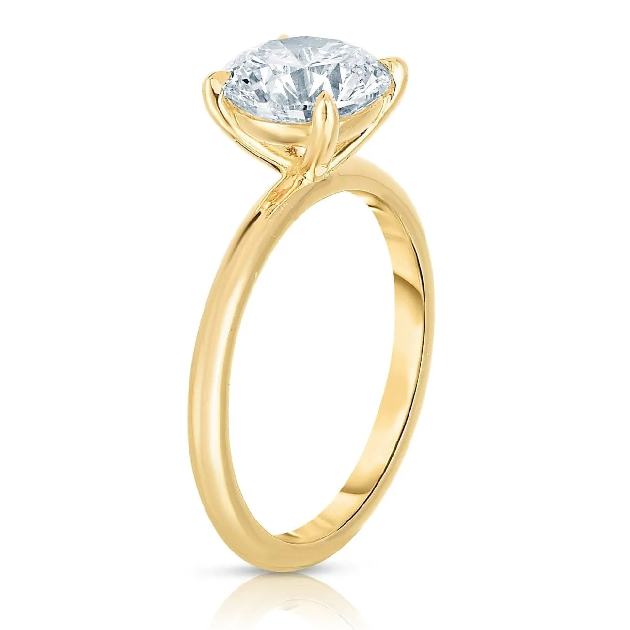 2.04Ct Round Cut Engagement Ring