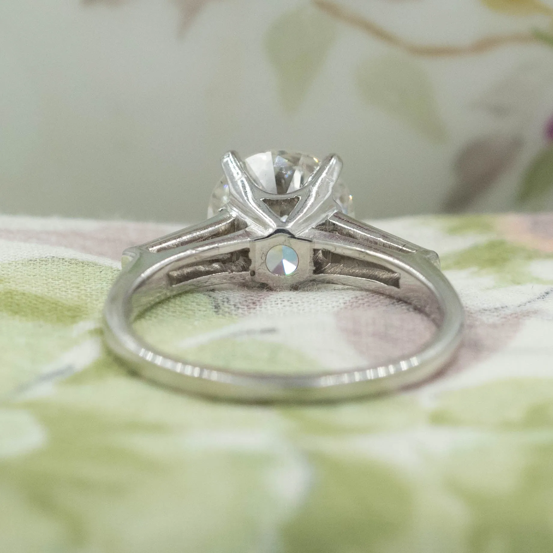 2.25 Carat Old European Diamond Ring c1950
