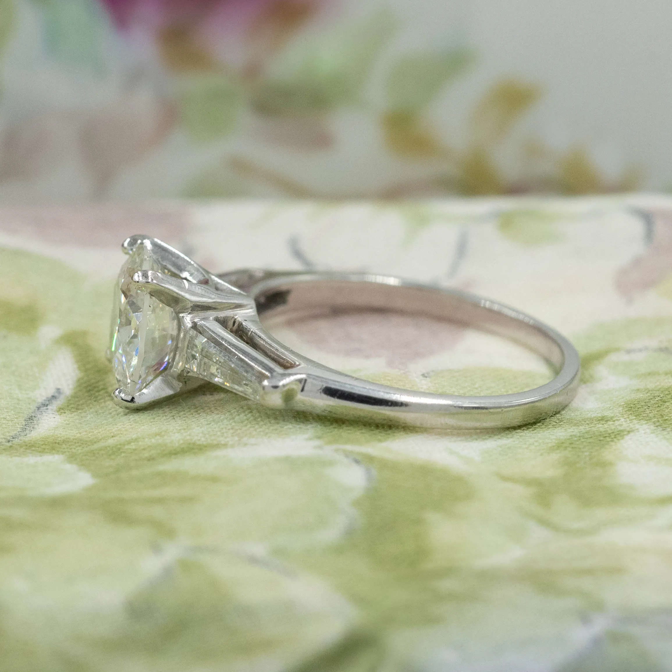 2.25 Carat Old European Diamond Ring c1950