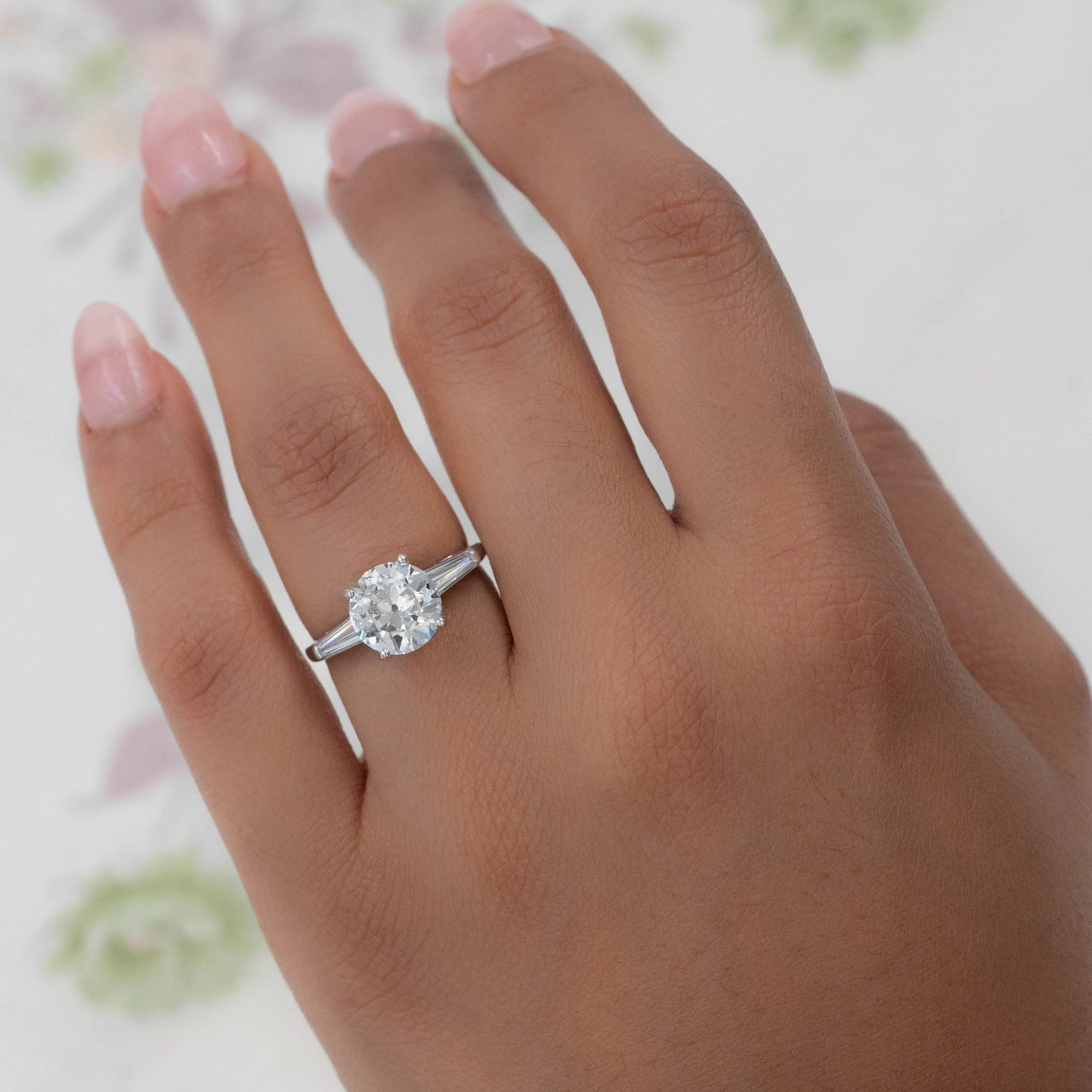 2.25 Carat Old European Diamond Ring c1950