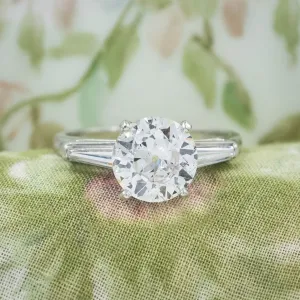 2.25 Carat Old European Diamond Ring c1950