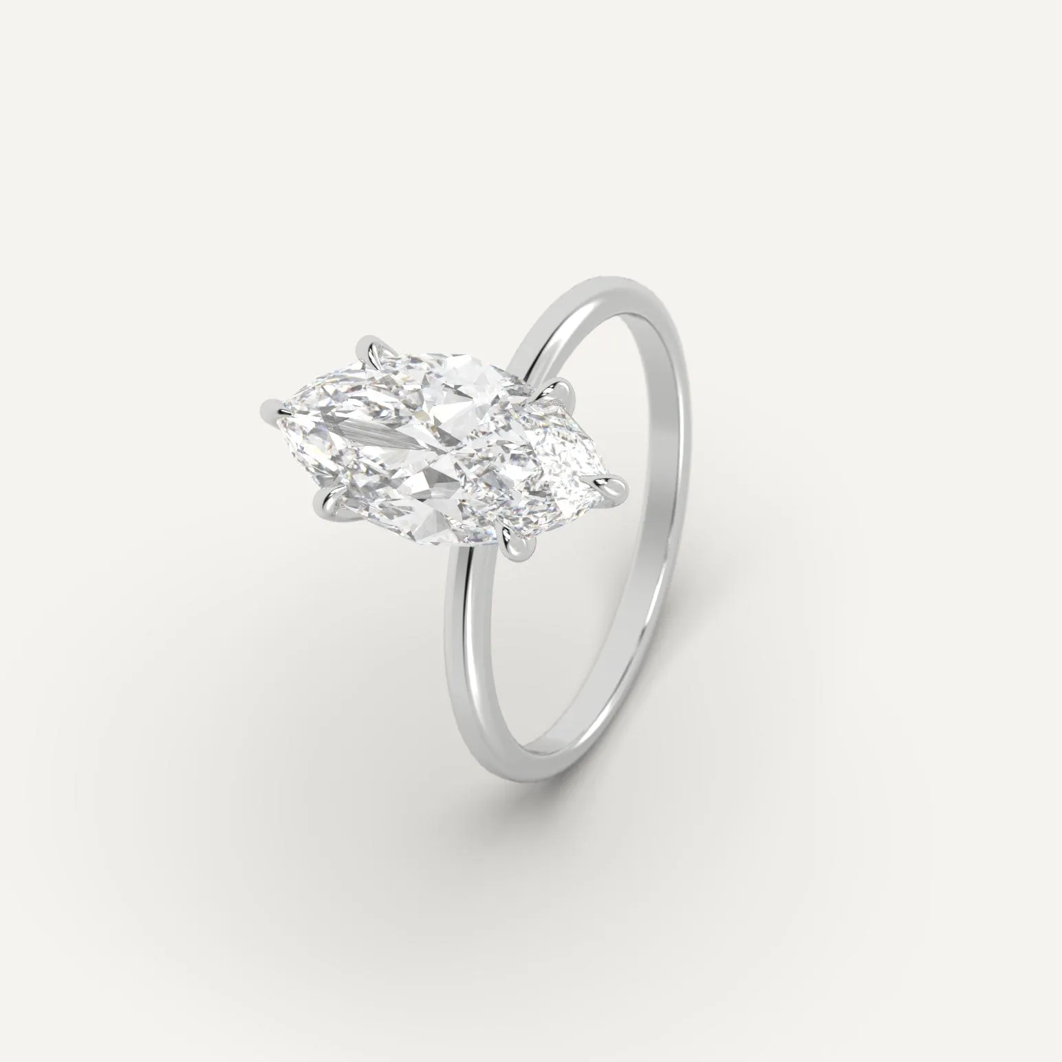 3 carat Marquise Cut Diamond Ring