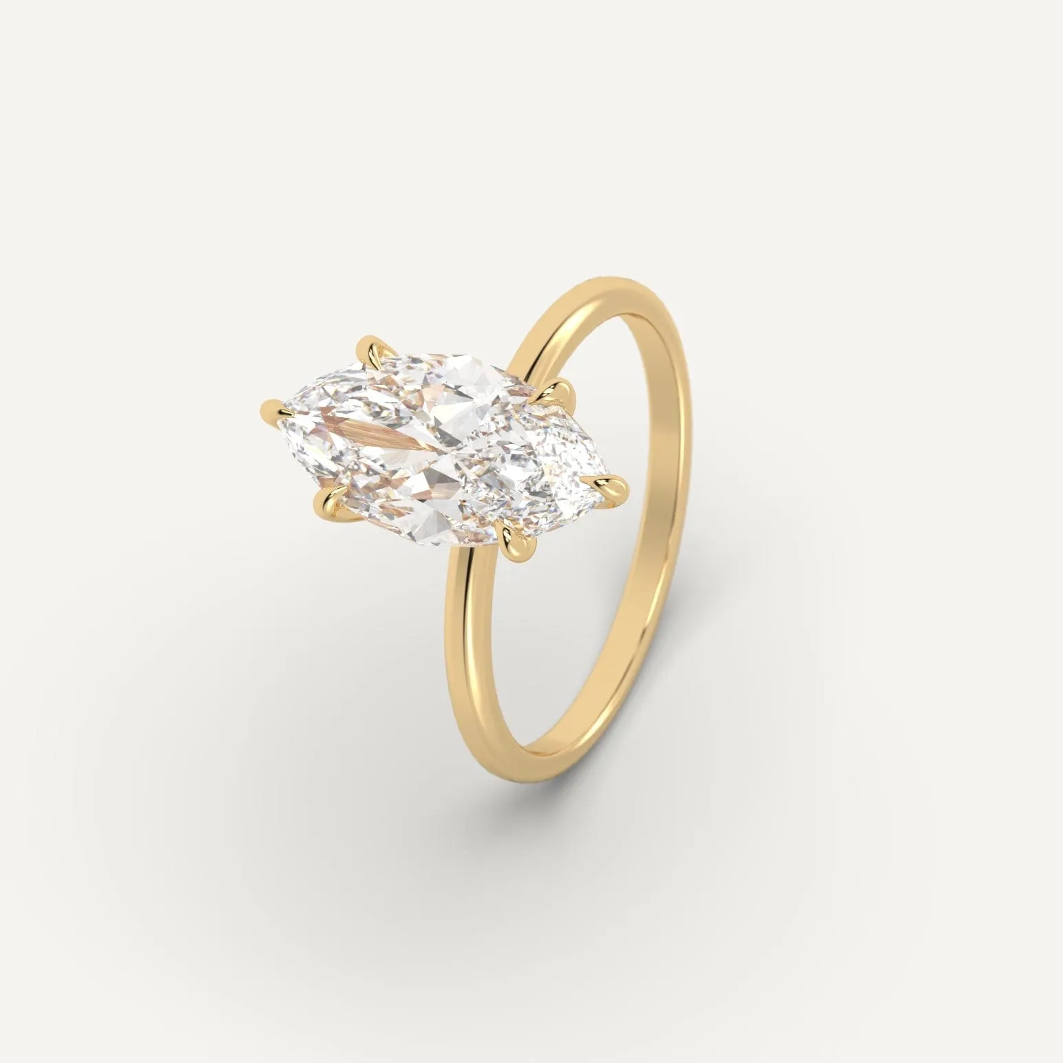 3 carat Marquise Cut Diamond Ring