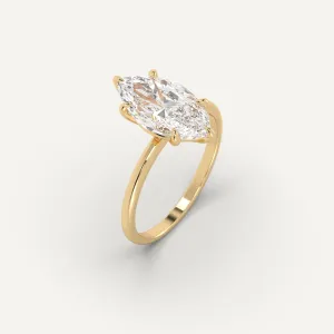 3 carat Marquise Cut Diamond Ring
