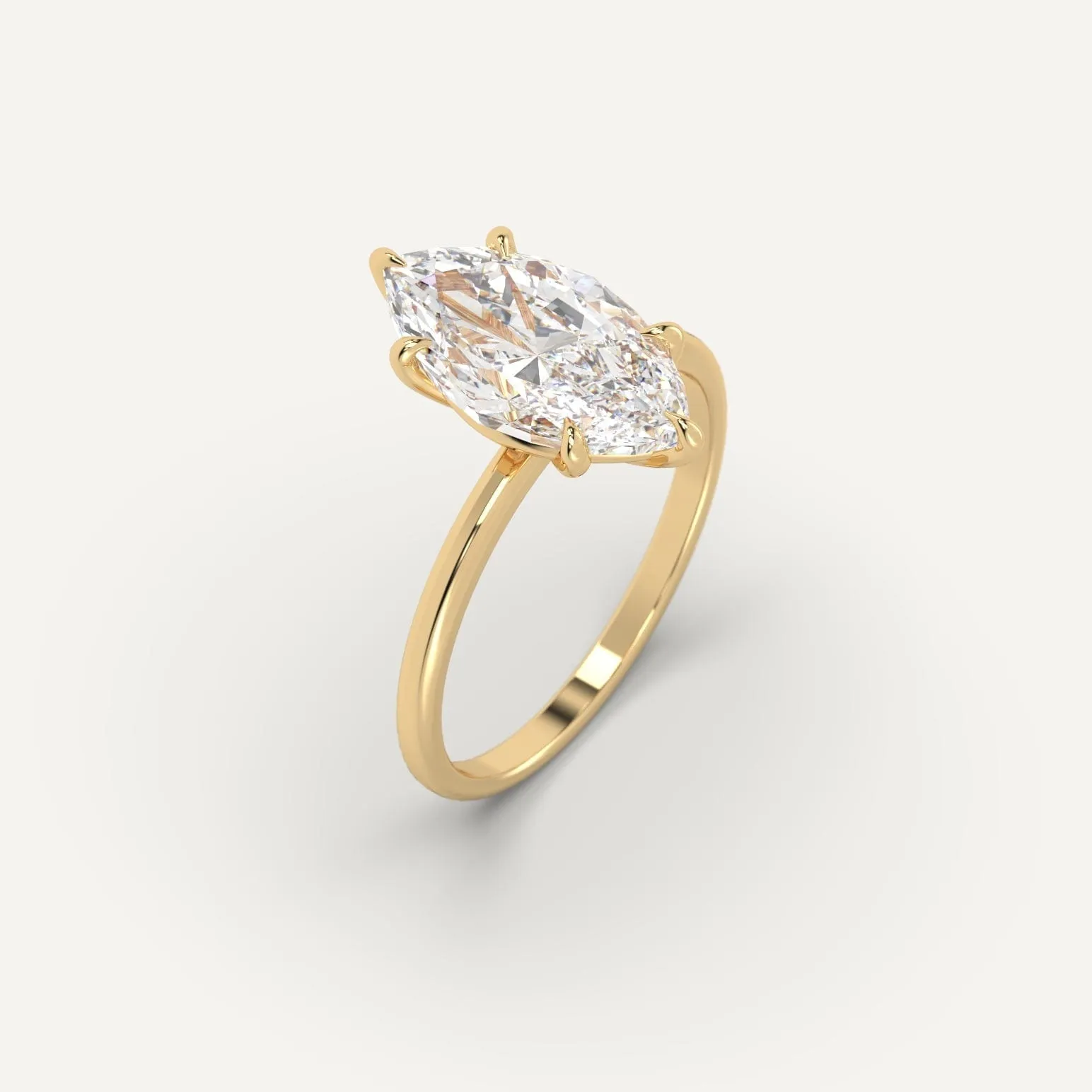 3 carat Marquise Cut Diamond Ring
