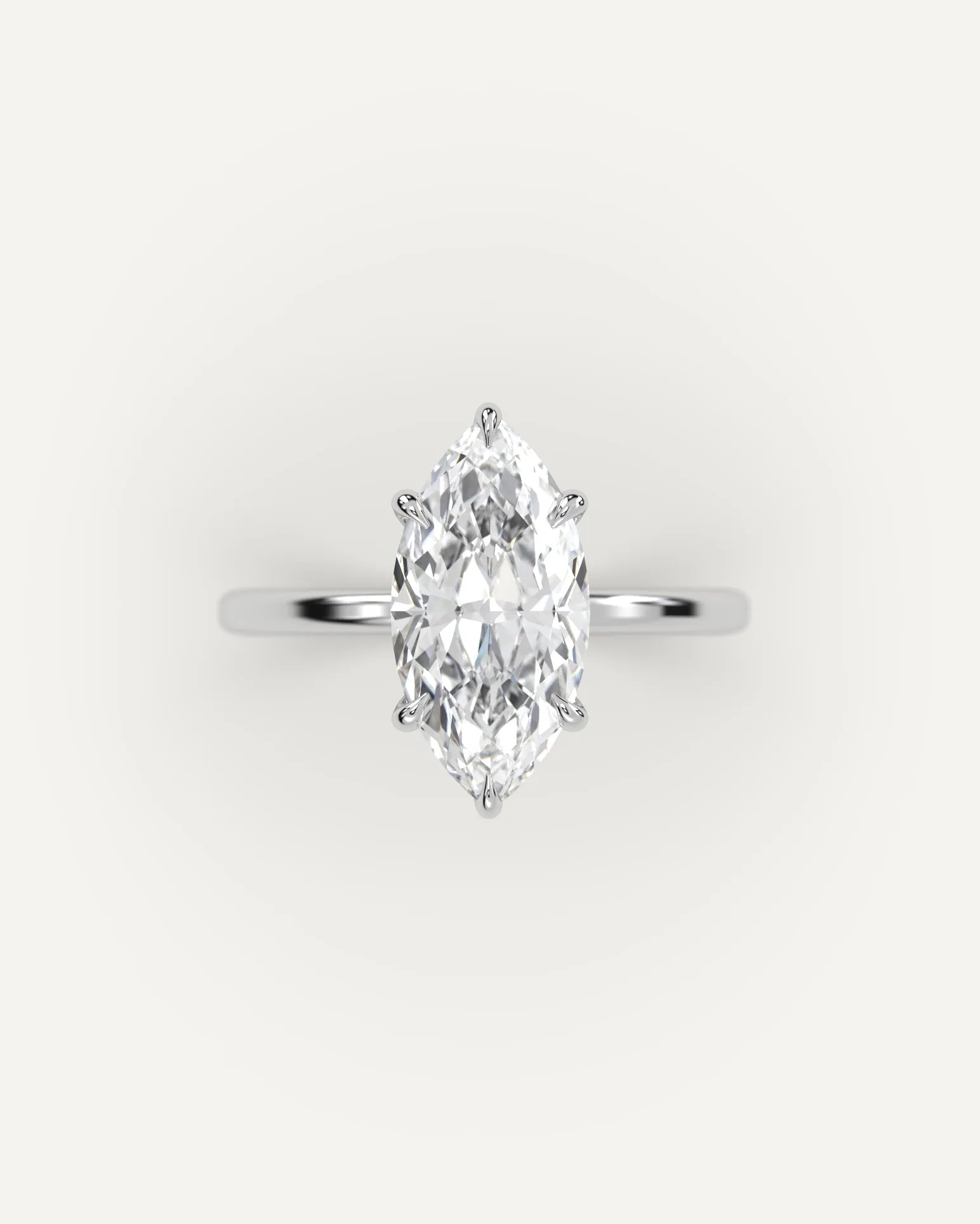 3 carat Marquise Cut Diamond Ring