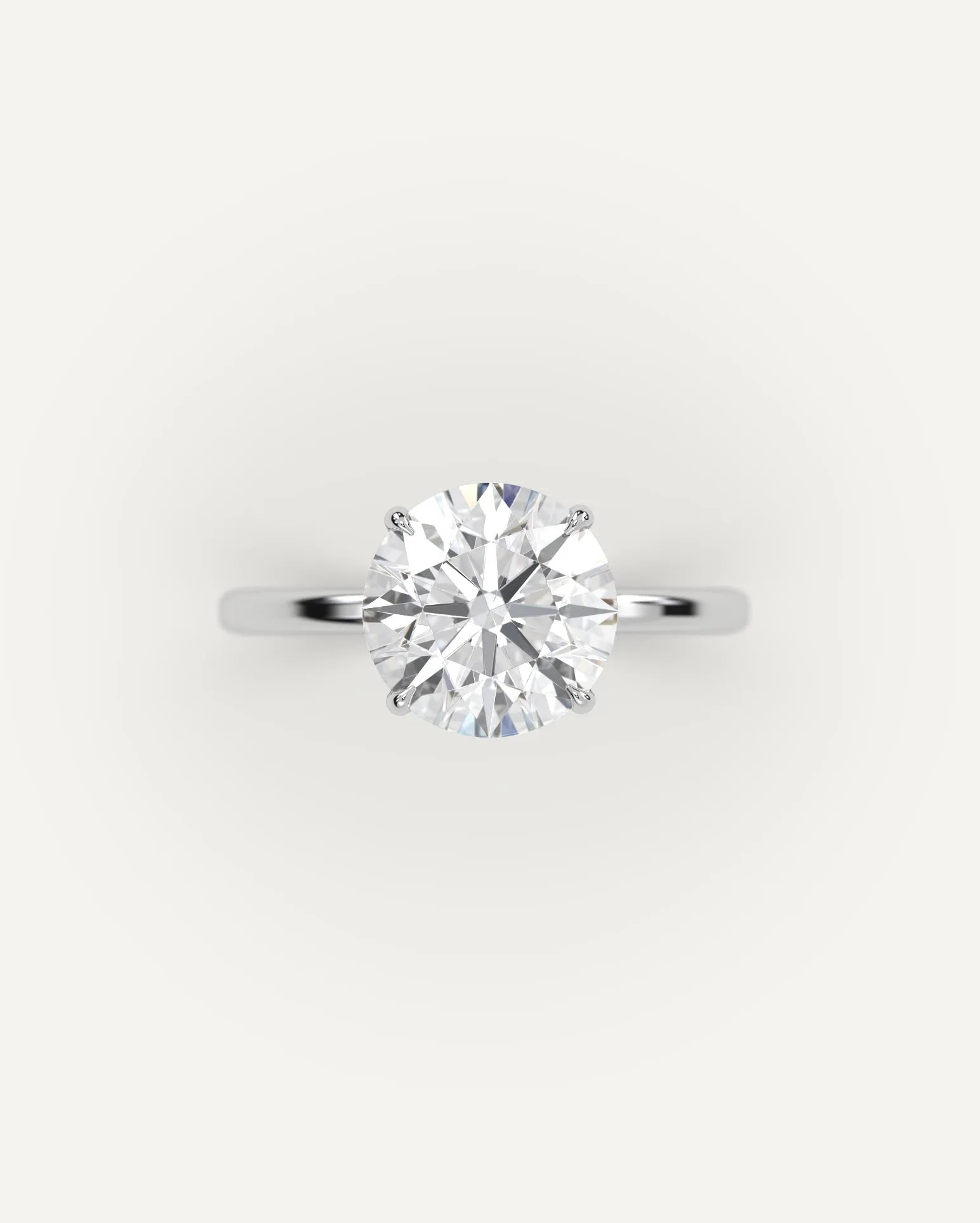 3 carat Round Cut Diamond Ring