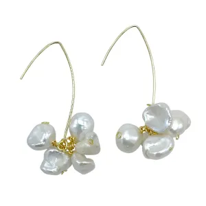 337-01-G | FLOWER DROP EARRINGS ON GOLD